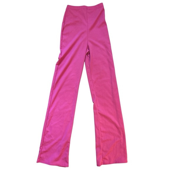 NWT PrettyLittle Thing Fuschia Flared Pants - Picture 3 of 6